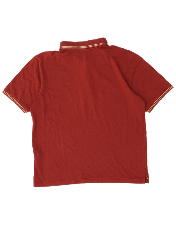 Camisa polo masculina Champion médio algodão listrado Borgonha