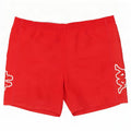Shorts de natação masculino Kappa gráfico grande vermelho