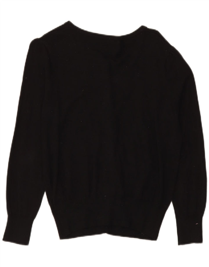 Suéter cardigã feminino Marks & Spencer UK 14 viscose preta média