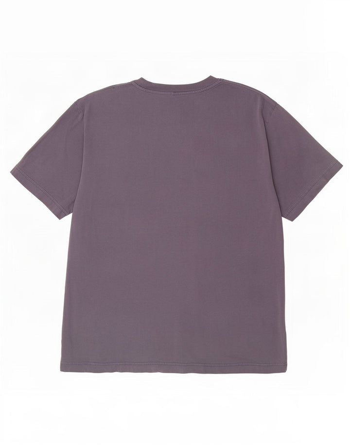 Camiseta masculina Cos com ajuste relaxado Top médio algodão azul marinho