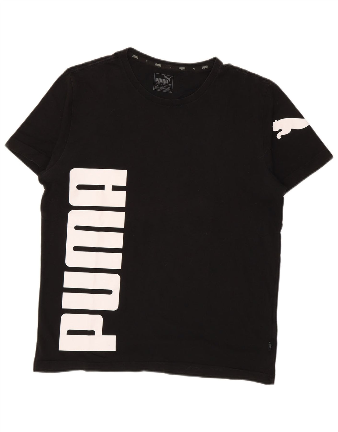 Camiseta Puma Masculina Graphic Top Médio Preto