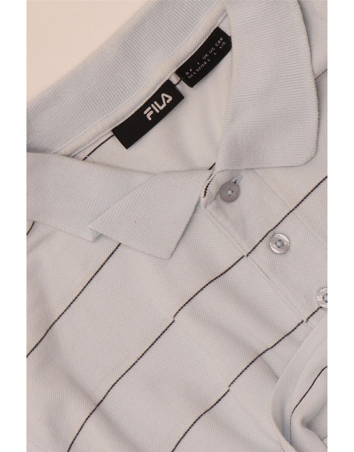 Camisa polo masculina FILA grande listrada azul