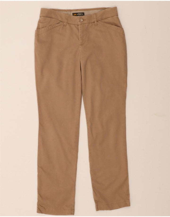 LEE Womens Flex Regular Fit Casual Trousers US 4 Small W27 L29 Beige Vintage Lee and Second-Hand Lee from Messina Hembry 