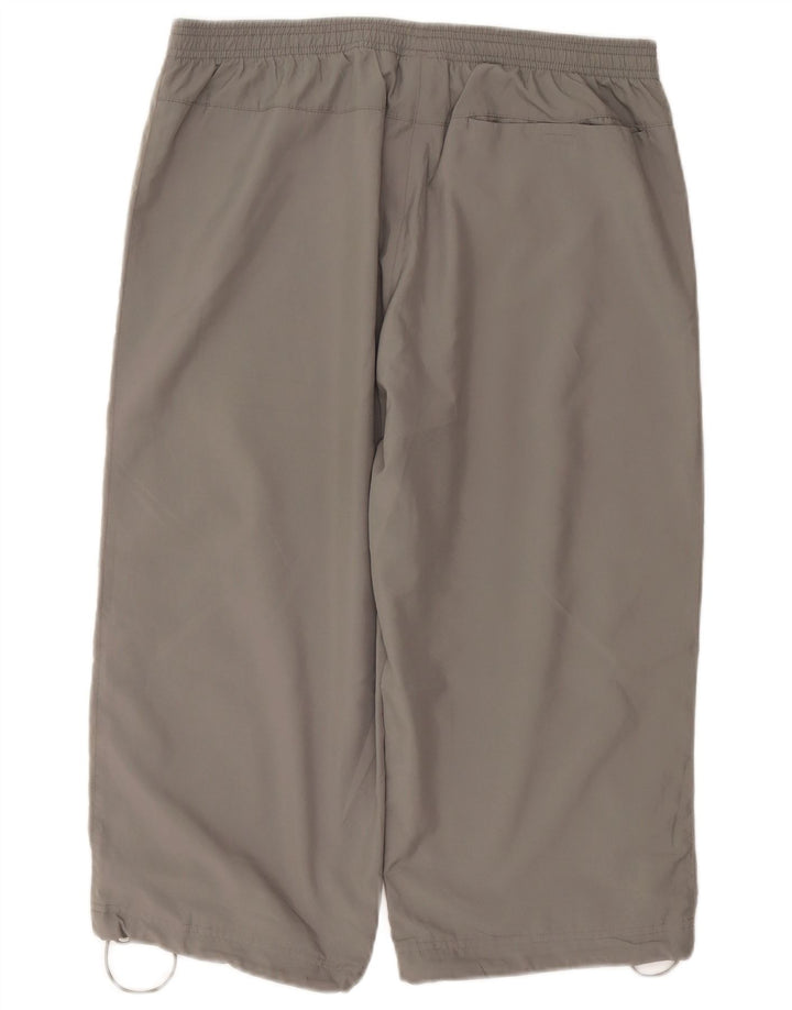 Calça de treino masculina Puma Graphic Capri cinza médio poliéster