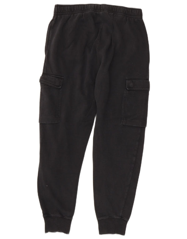 Calça de treino cargo feminina Nike Joggers UK 10 pequeno algodão preto