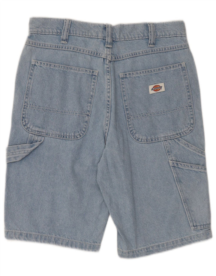 Shorts jeans cargo masculino DICKIES W28 pequeno algodão azul