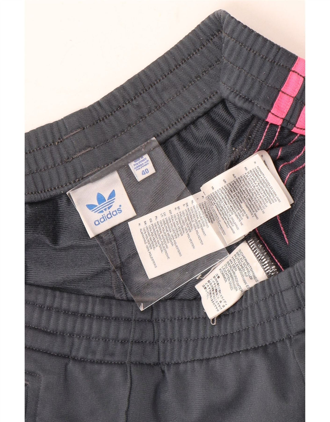 Calça de treino feminina Adidas EU 40 poliéster cinza médio