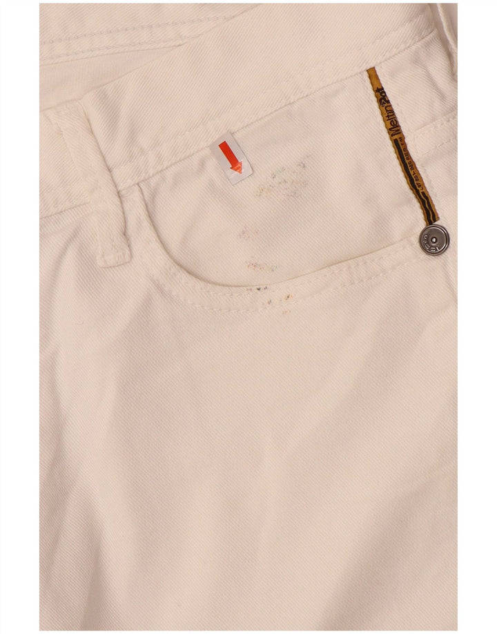 Shorts jeans masculino Meltin' Pot W34 grande algodão branco