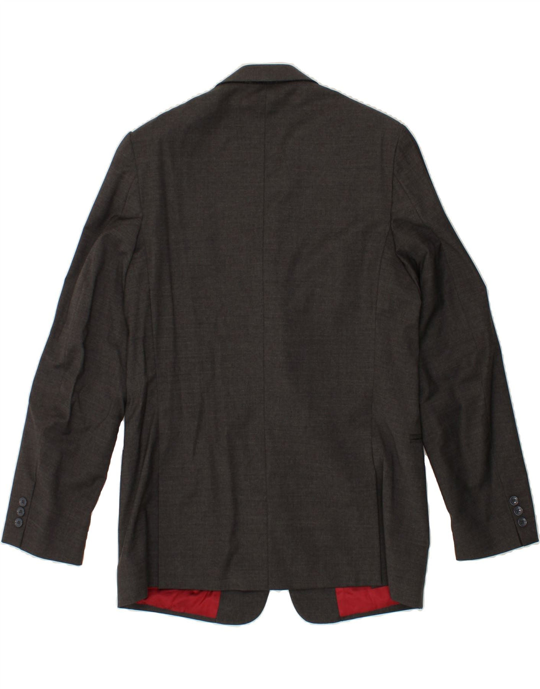 DOLCE & GABBANA Masculino 3 botões 2 peças terno Reino Unido 40 grande W36 L34 lã cinza