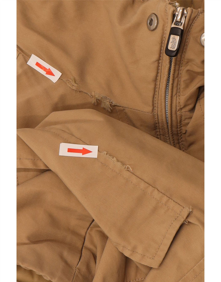 Jaqueta acolchoada masculina Refrigue UK 42 XL bege nylon