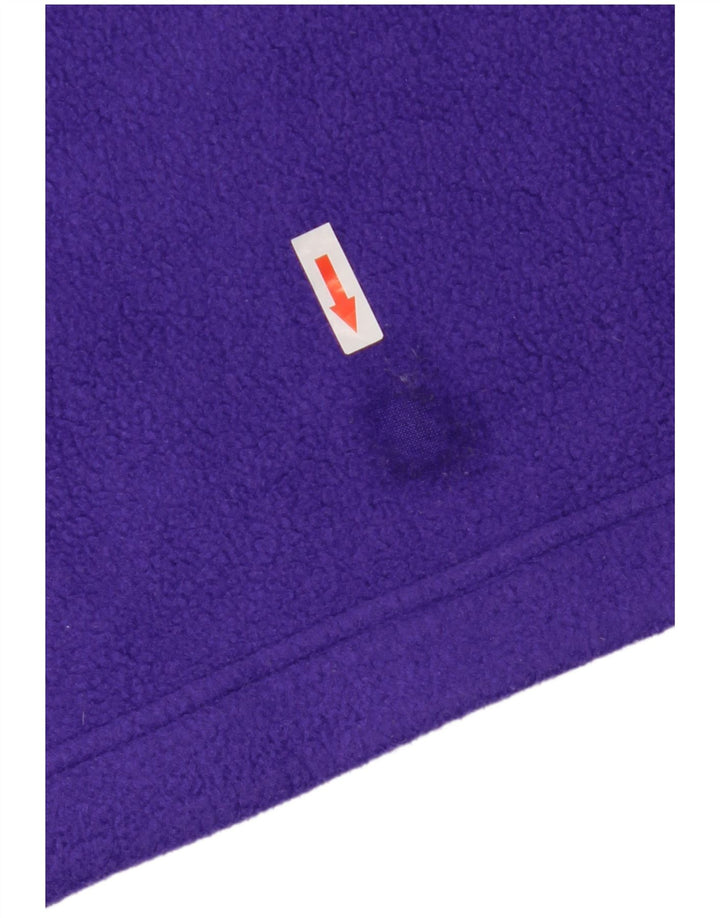 Jumper de lã masculino Cape Horn com zíper e pescoço médio roxo geométrico