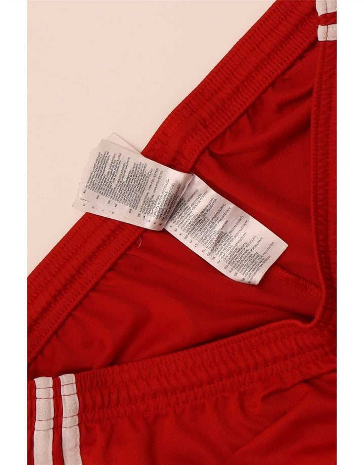 Adidas masculino gráfico regular esporte shorts médio vermelho poliéster esportes