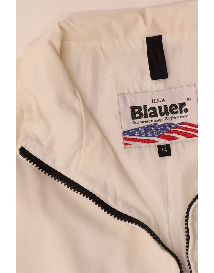 Jaqueta bomber Blauer Boys 13-14 anos poliamida branca