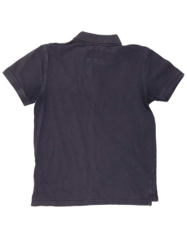 Camisa polo masculina Crew Clothing algodão azul marinho médio