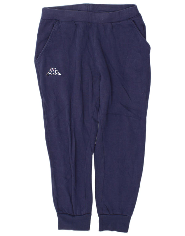 Kappa Mens Crop Calça de treino Joggers pequeno algodão azul marinho