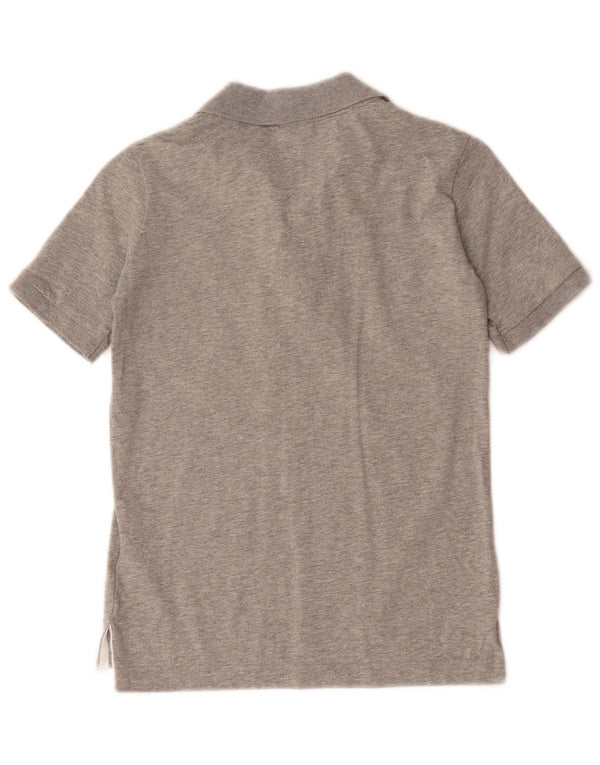 Camisa polo masculina Nike 8-9 anos pequena cinza manchada de algodão