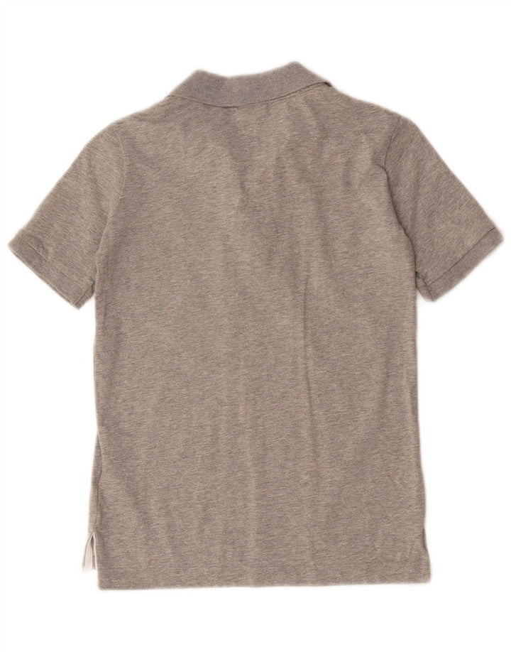 Camisa polo masculina Nike 8-9 anos pequena cinza manchada de algodão