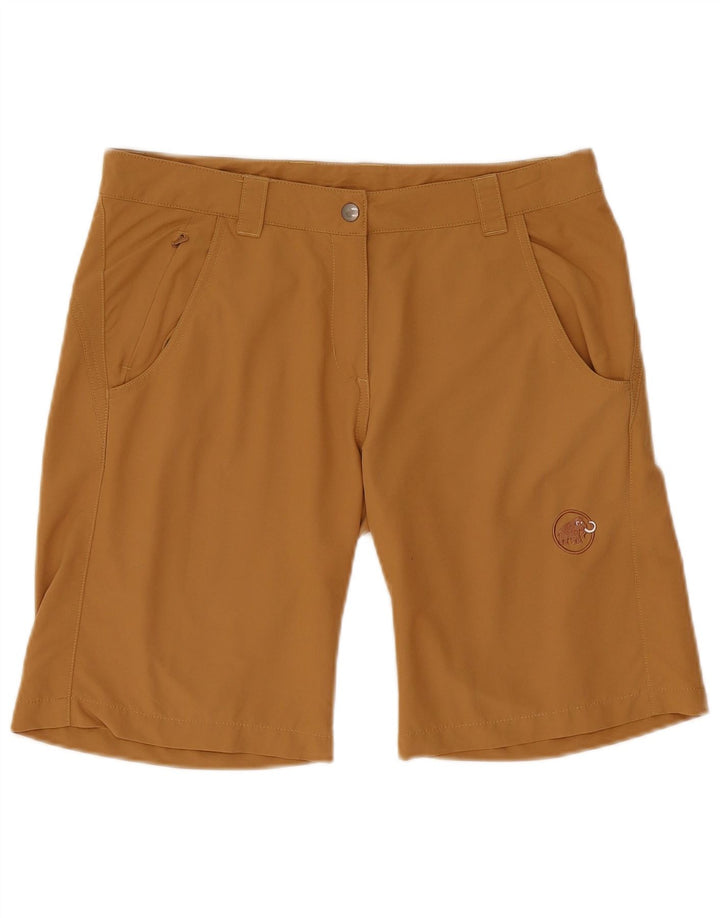 Shorts feminino casual Mammut UK 12 médio W32 bege