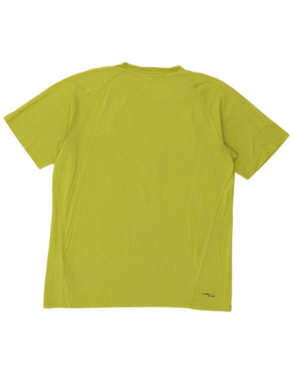 Adidas Mens Clima 365 Camiseta Top Grande Algodão Verde
