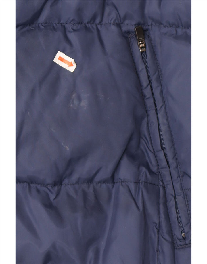Jaqueta masculina acolchoada com capuz KAPPA UK 38 médio azul marinho poliamida