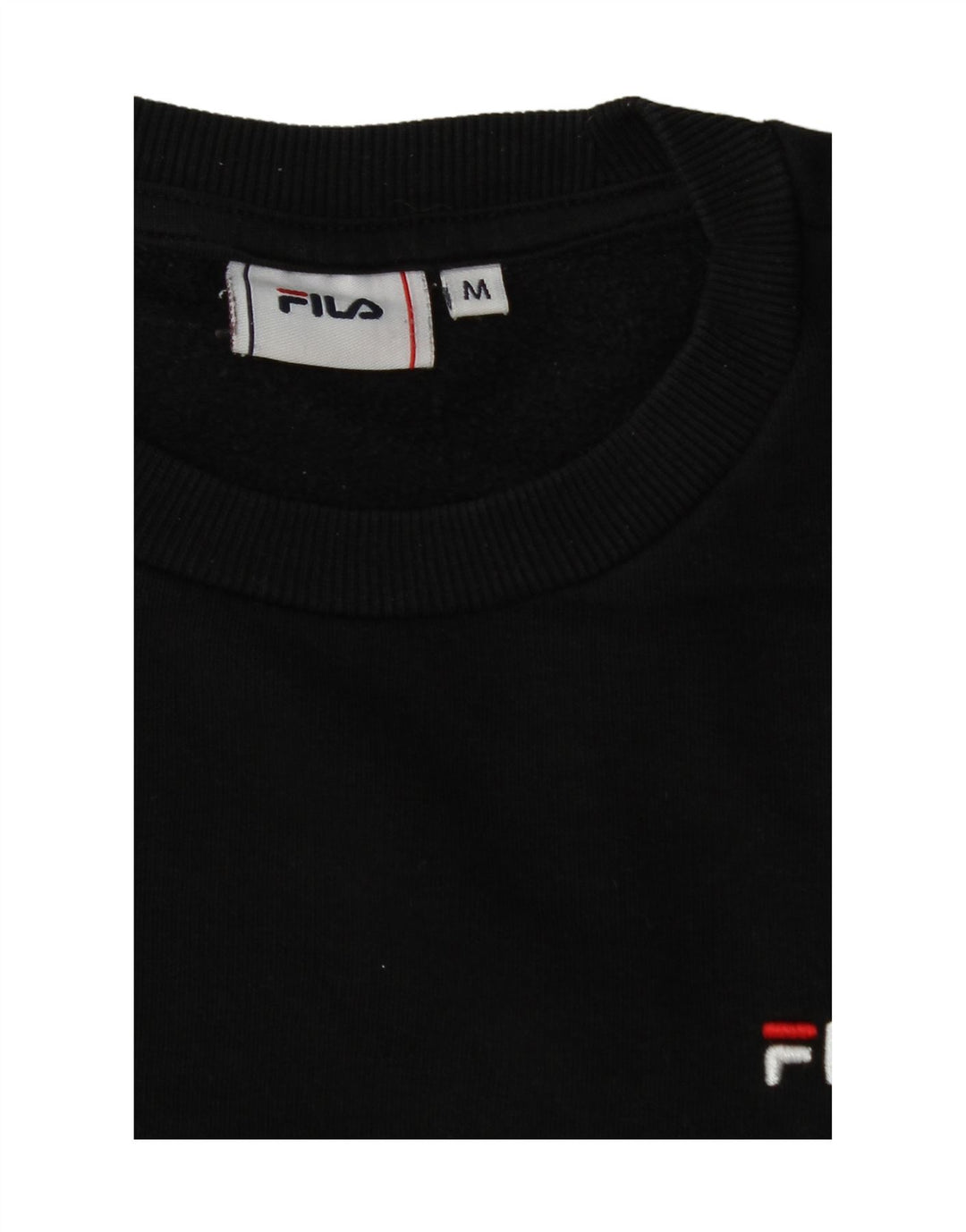 FILA Moletom Masculino Jumper Médio Algodão Preto