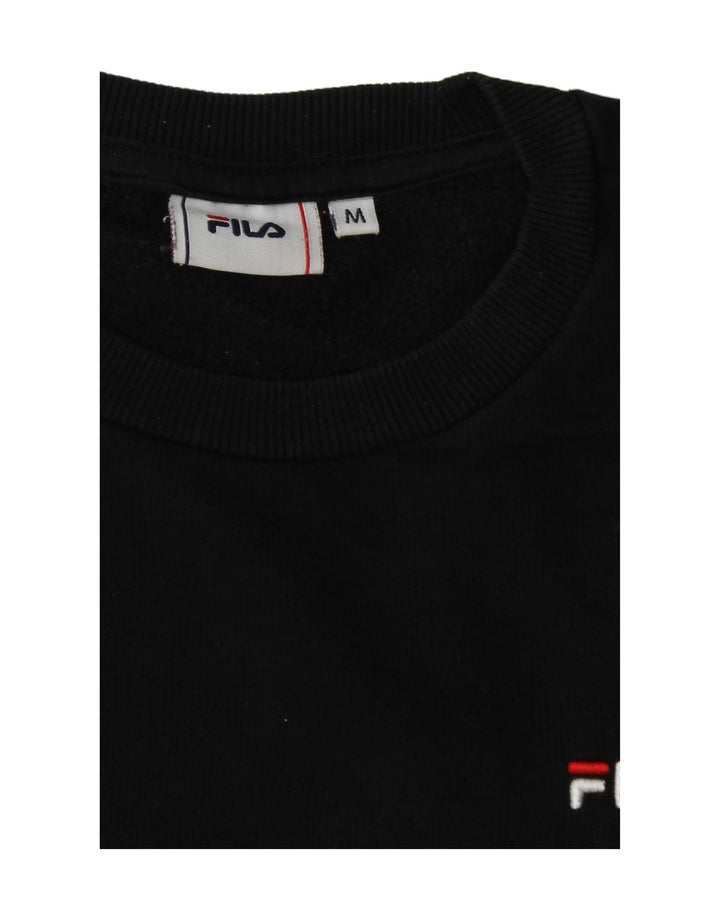 FILA Moletom Masculino Jumper Médio Algodão Preto