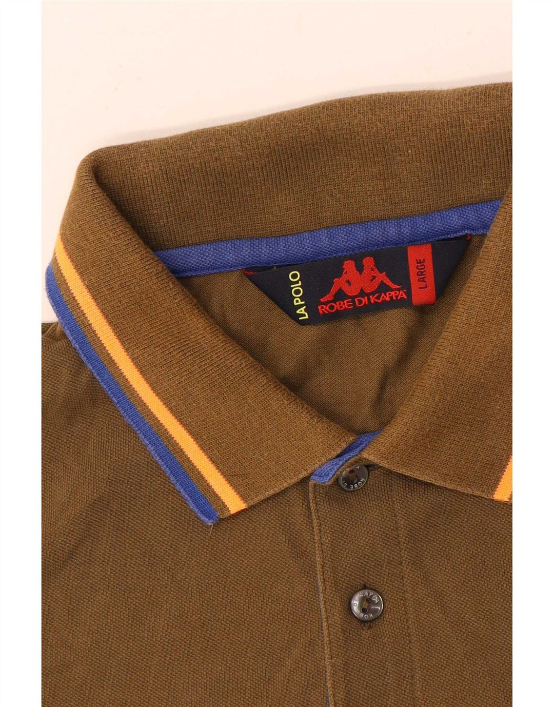 Camisa polo masculina Kappa grande cáqui