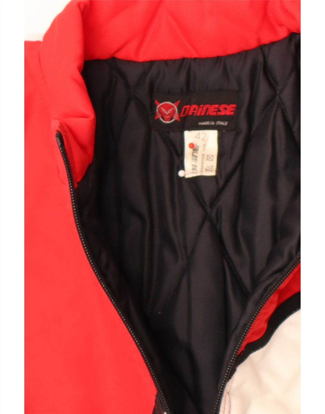 Jaqueta masculina Dainese Graphic Racer IT 42 XS vermelho Colourblock poliamida
