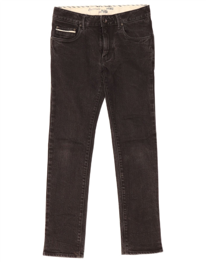 Vans Jeans Feminino Slim W26 L27 Algodão Preto