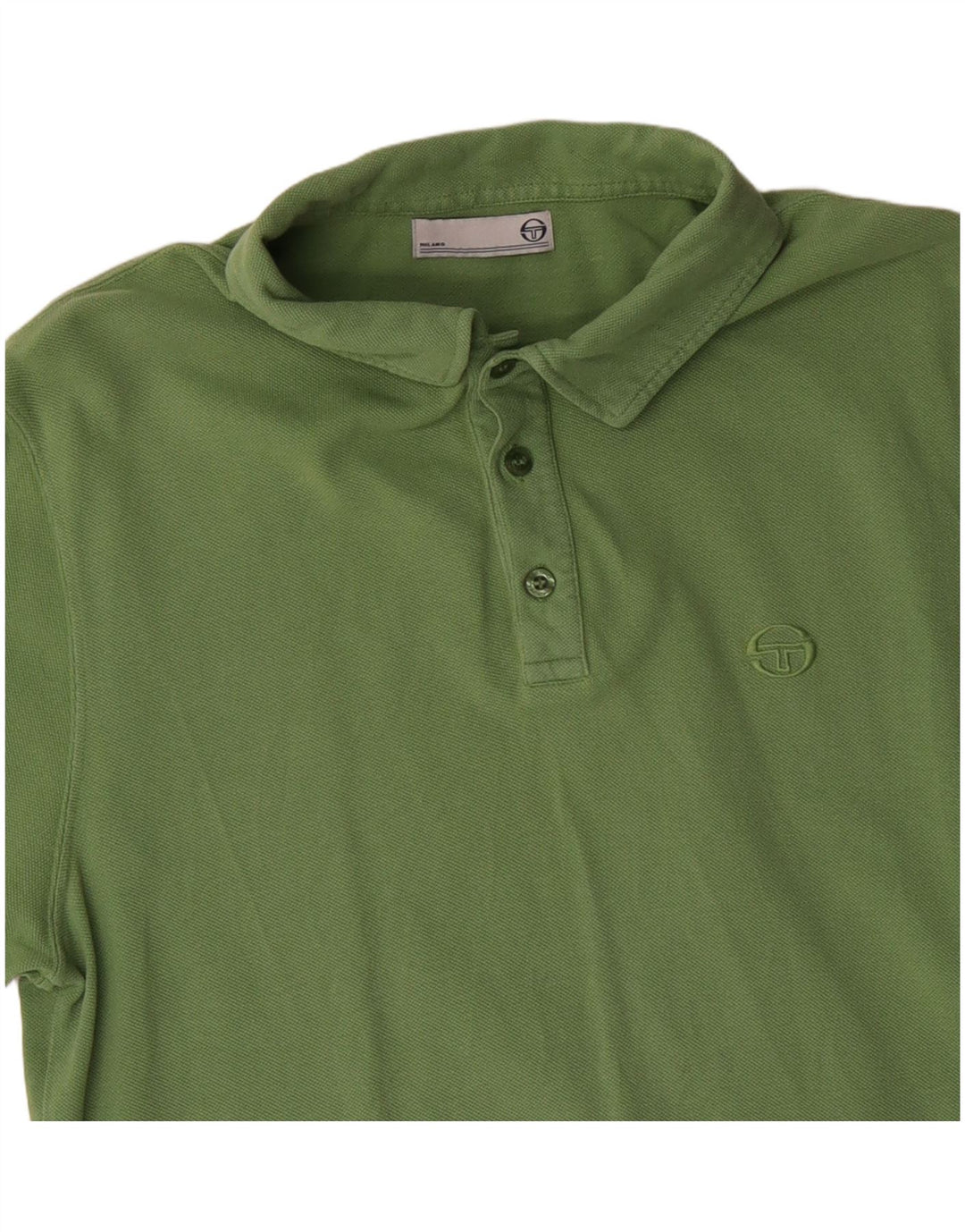 SERGIO TACCHINI Polo masculino médio algodão verde