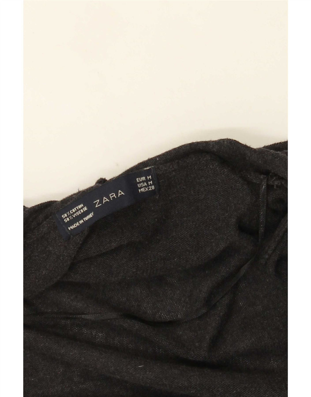 Zara Suéter feminino oversized longline cardigan Reino Unido 14 cinza médio
