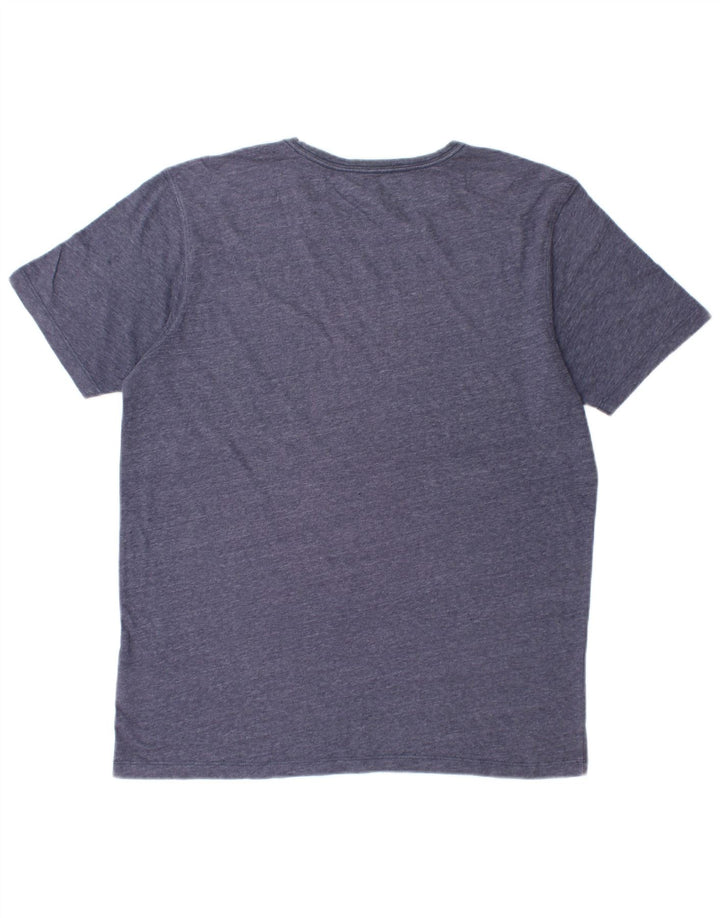 ANIMAL Camiseta masculina gráfica grande poliéster azul marinho