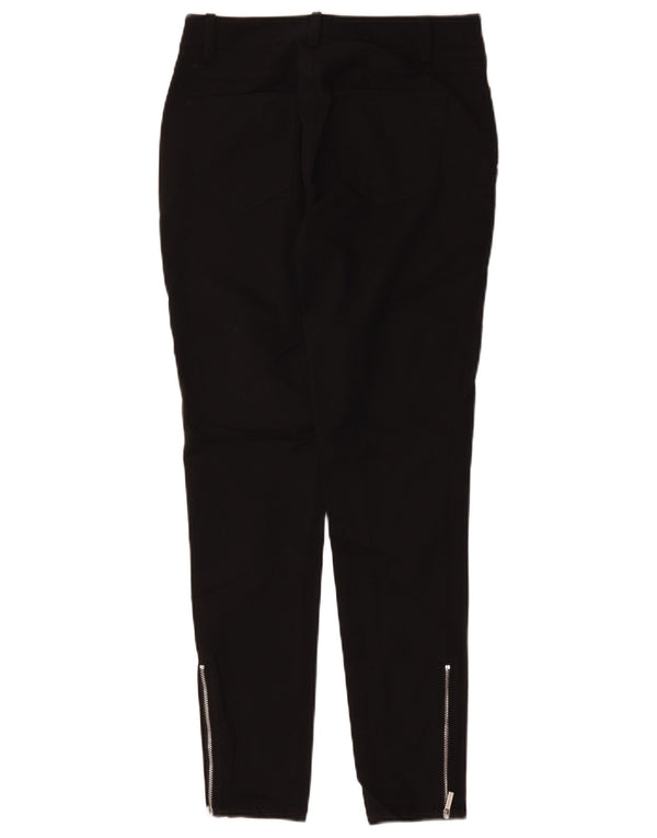 Calça feminina skinny casual Michael Kors US 2 XS W28 L28 algodão preto