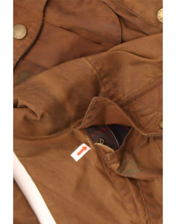 Jaqueta masculina de algodão encerado Barbour Reino Unido 38 marrom médio