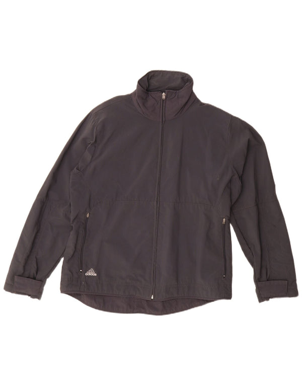 Jaqueta Bomber Adidas Feminina UK 14 Grande Poliamida Preta