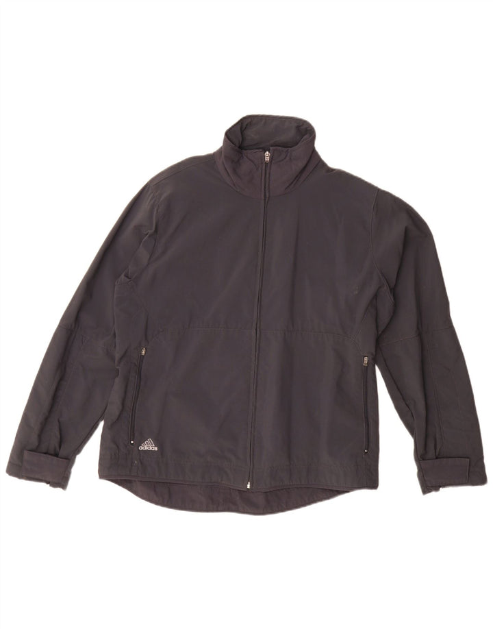 Jaqueta Bomber Adidas Feminina UK 14 Grande Poliamida Preta