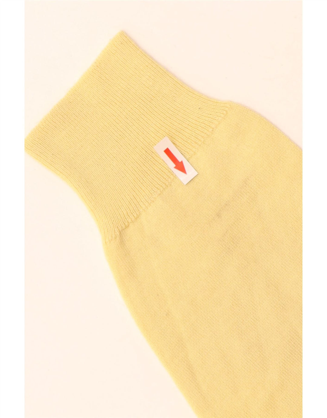 Suéter vintage masculino com decote em V grande lã virgem amarela