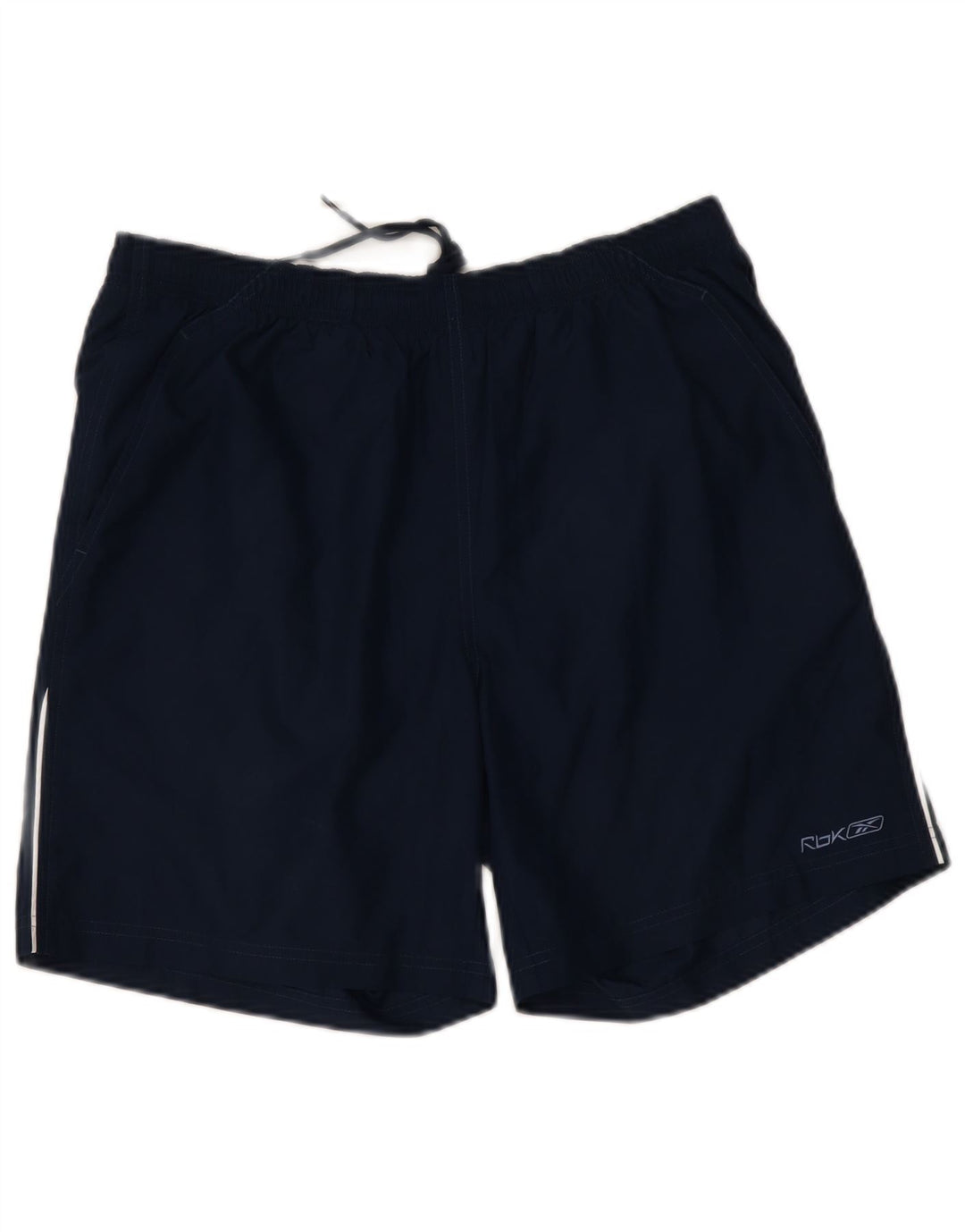 Shorts esportivos masculinos Reebok médio azul marinho poliéster
