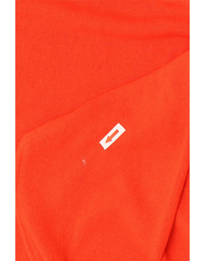 Suéter feminino Marks & Spencer com gola redonda e acrílico vermelho pequeno Reino Unido 10