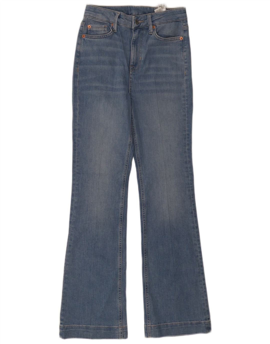 Calça Jeans Marks & Spencer Regular Feminina UK 8 Pequena W26 L31 Azul Algodão