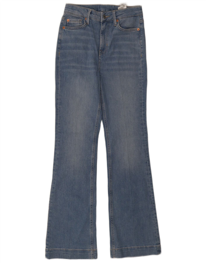 Calça Jeans Marks & Spencer Regular Feminina UK 8 Pequena W26 L31 Azul Algodão