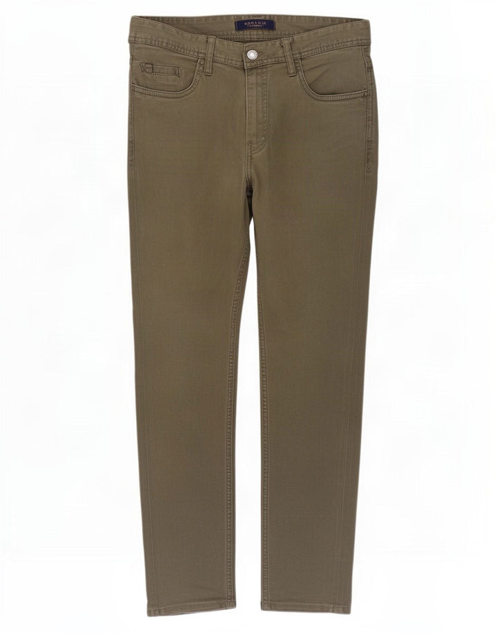 Zara Mens Slim Jeans EU 40 Médio W31 L28 Caqui
