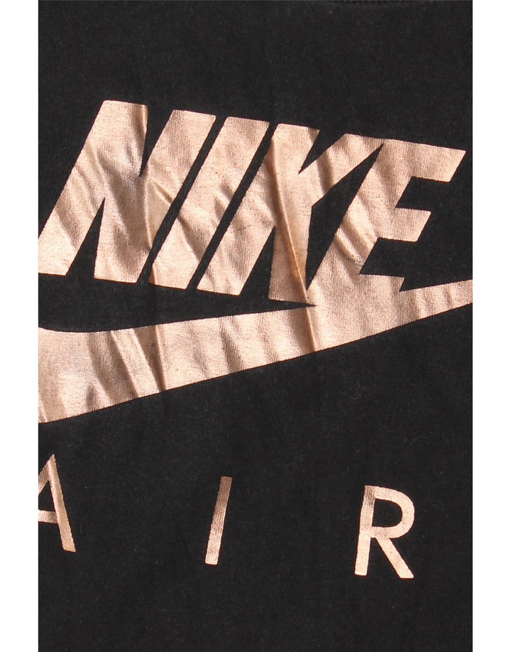 Camiseta feminina Nike Oversized Graphic UK 10 pequena preta