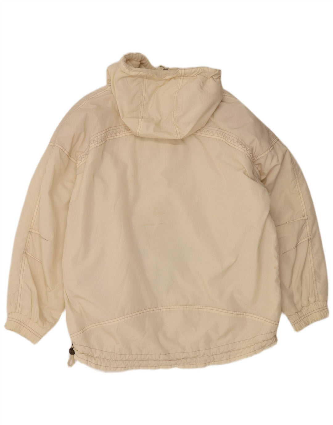 Jaqueta anoraque feminina Silvy com capuz EU 38 Médio Off White Paisley