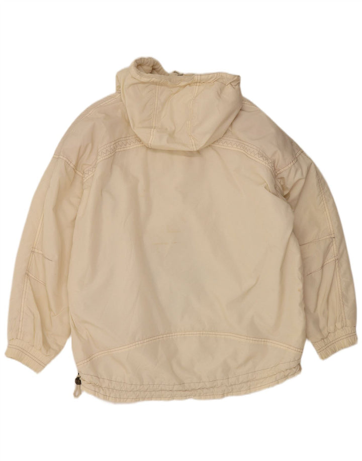 Jaqueta anoraque feminina Silvy com capuz EU 38 Médio Off White Paisley