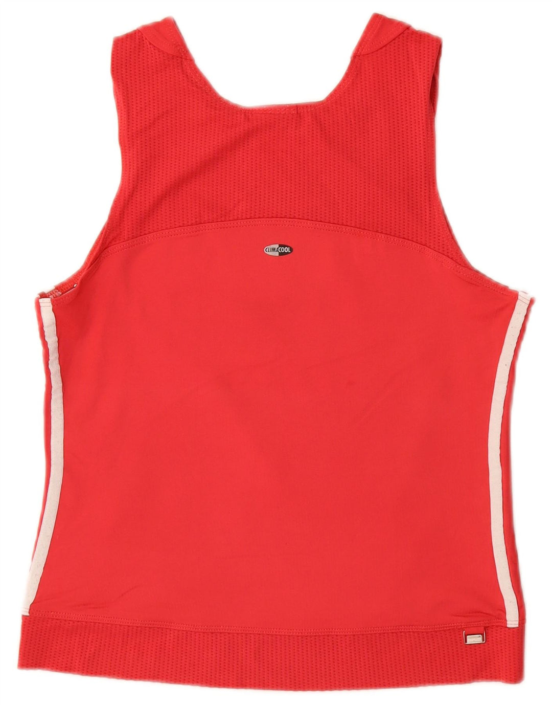 Adidas Womens Climacool Crop Vest Top UK 14 Médio Vermelho Poliamida