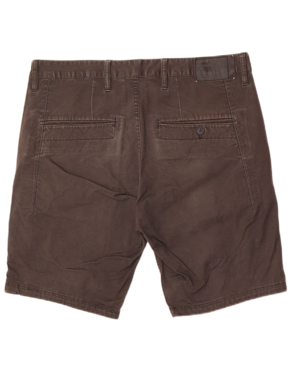 G-Star Mens Chino Shorts W34 Grande Algodão Cinza