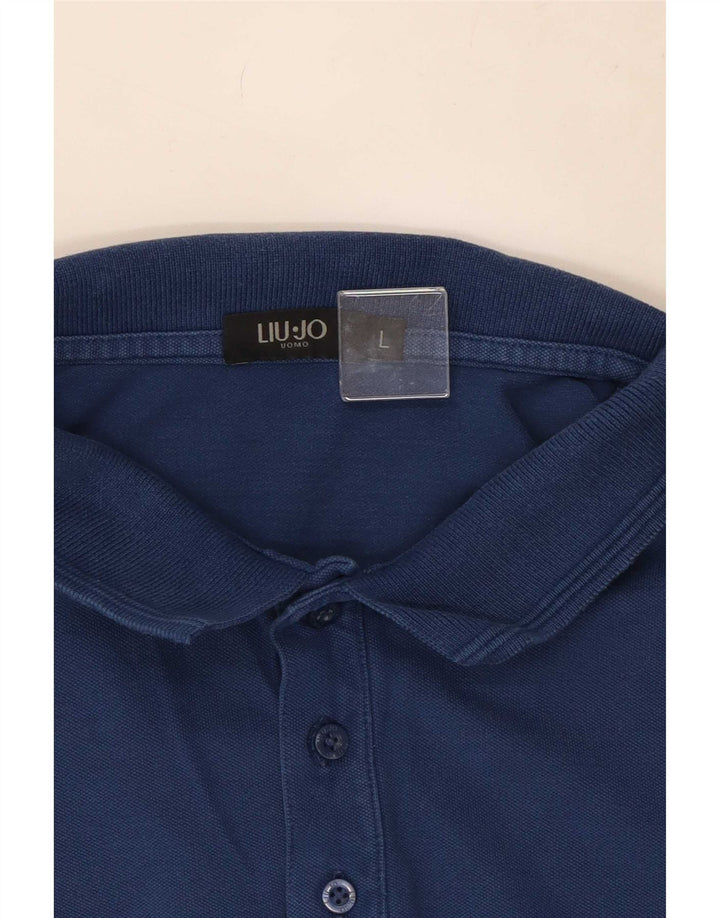 Camisa polo masculina Liu Jo grande azul
