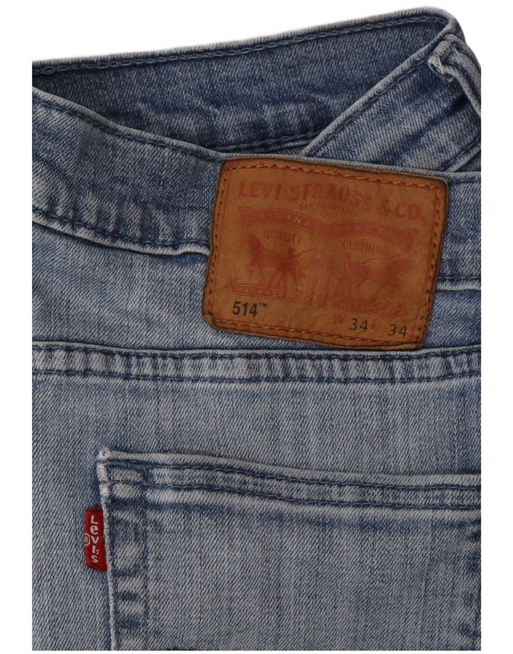 Jeans Levis 514 Straight Masculino W34 L34 Azul