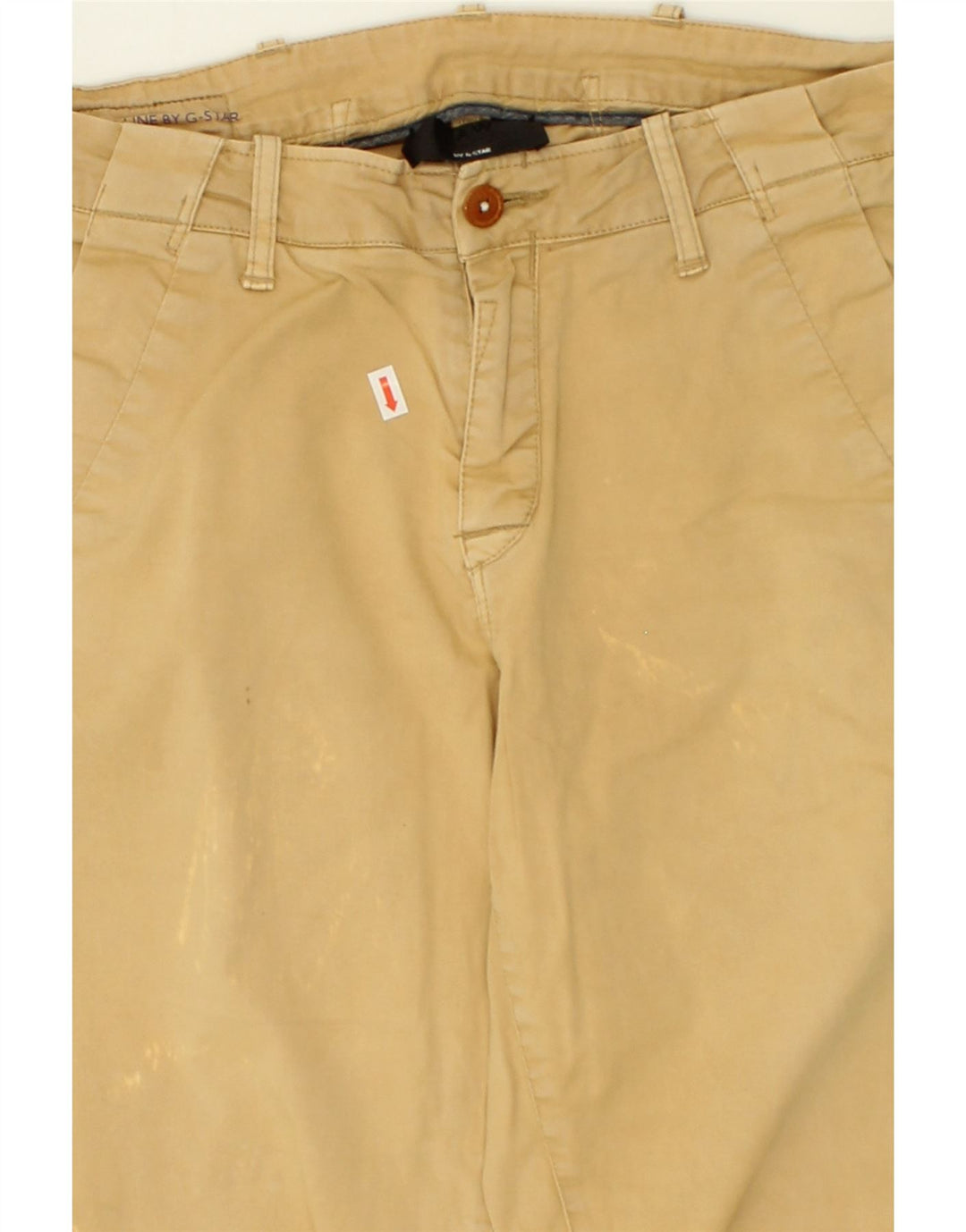 G-STAR Mens Slim Chino Trousers W25 L34 Beige Cotton Vintage G-Star and Second-Hand G-Star from Messina Hembry 